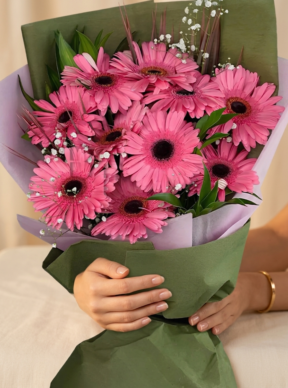 Pembe Gerbera Buketi