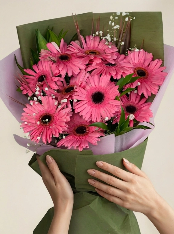 Pembe Gerbera Buketi